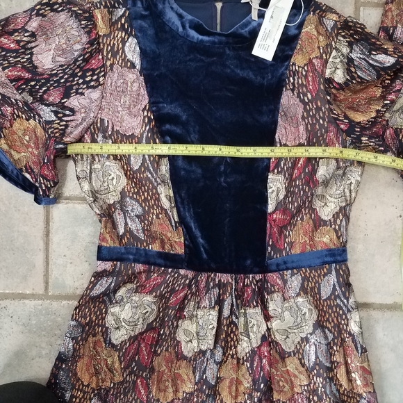 🤑sold🤑REBECCA TAYLOR CLIP DRESS GLISTENING ROSE - Picture 12 of 16